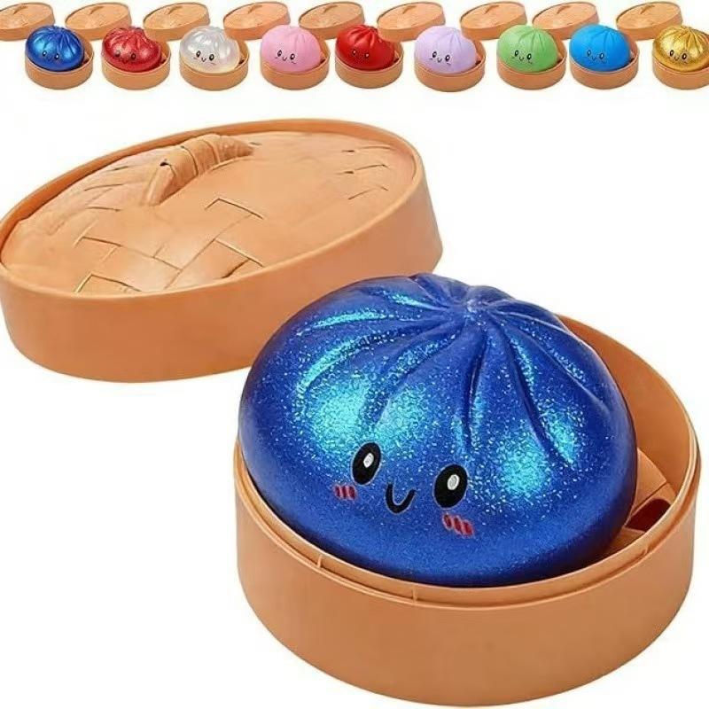 Γιγάντιο Squishy Παιχνίδι Ψωμάκι Ντάμπλινγκ, Αργής Ανάκαμψης Γκλίτερ Ντάμπλινγκ Μπαλάκι Στρες, Παιχνίδι Fidget Ανακούφισης Στρες για Σπίτι Γραφείο Ταξίδι
