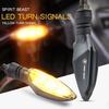 2pcs/set 12V Motorcycle Turn Signal Lights Waterproof ABS LED Direction Yellow Lights Motorcycle Light Assembly