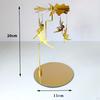 Metal Rotating Candle Holder Rotary Candlestick for Living Room Ornament Carousel
