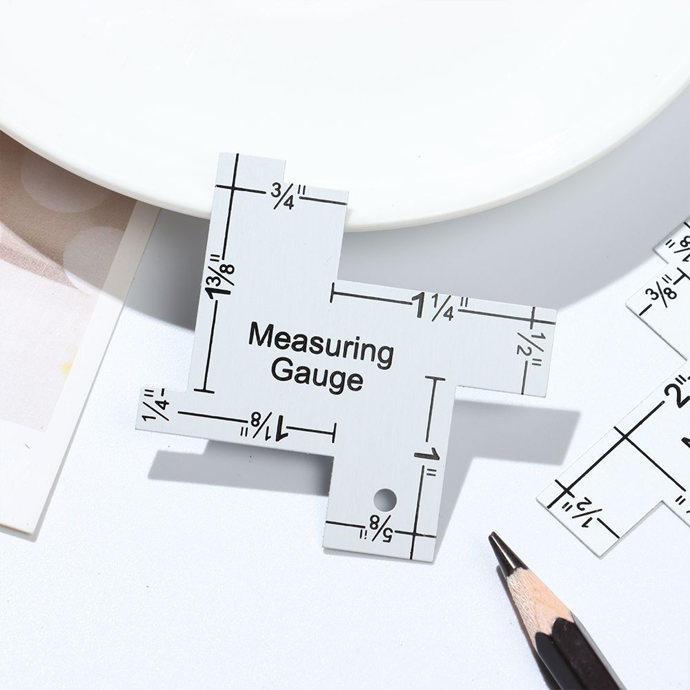 Metal DIY Craft Accessories Patchwork Quilting Measuring Gauge Template Sewing Ruler Tailor Ruler