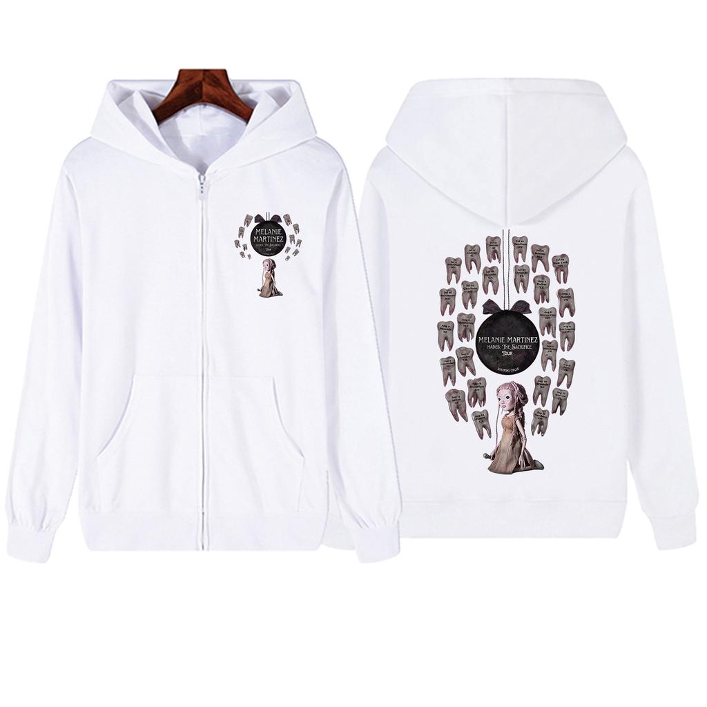 Melanie Martinez Hades The Sacrifice Tour Zipper Hoodie Man Woman Harajuku Pullover Zip Up Hoodie Tops