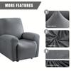 4pcs/set Recliner Sofa Covers for Living Room Jacquard Stretch Armchair Cover 1seater Relax Couch Slipcover Bedroom Home Decor