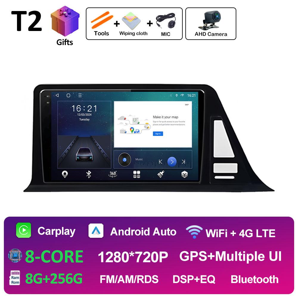 Intelligenrt System GPS Navigation For Toyota CHR C-HR 2016 2017 2018 2019 Android 14 DSP Stereo Autoradio Cooling Fan Head Unit