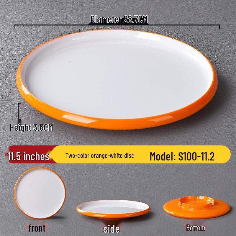 Melamine Nordic Style Cold Dish & Stir-fry Plate for Restaurants and Hotels