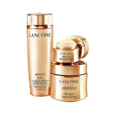 Sada pleťové péče Absolue: Růže 80 Pleťové mléko, Jemný krém & Oční krém 150ml+20ml+60ml