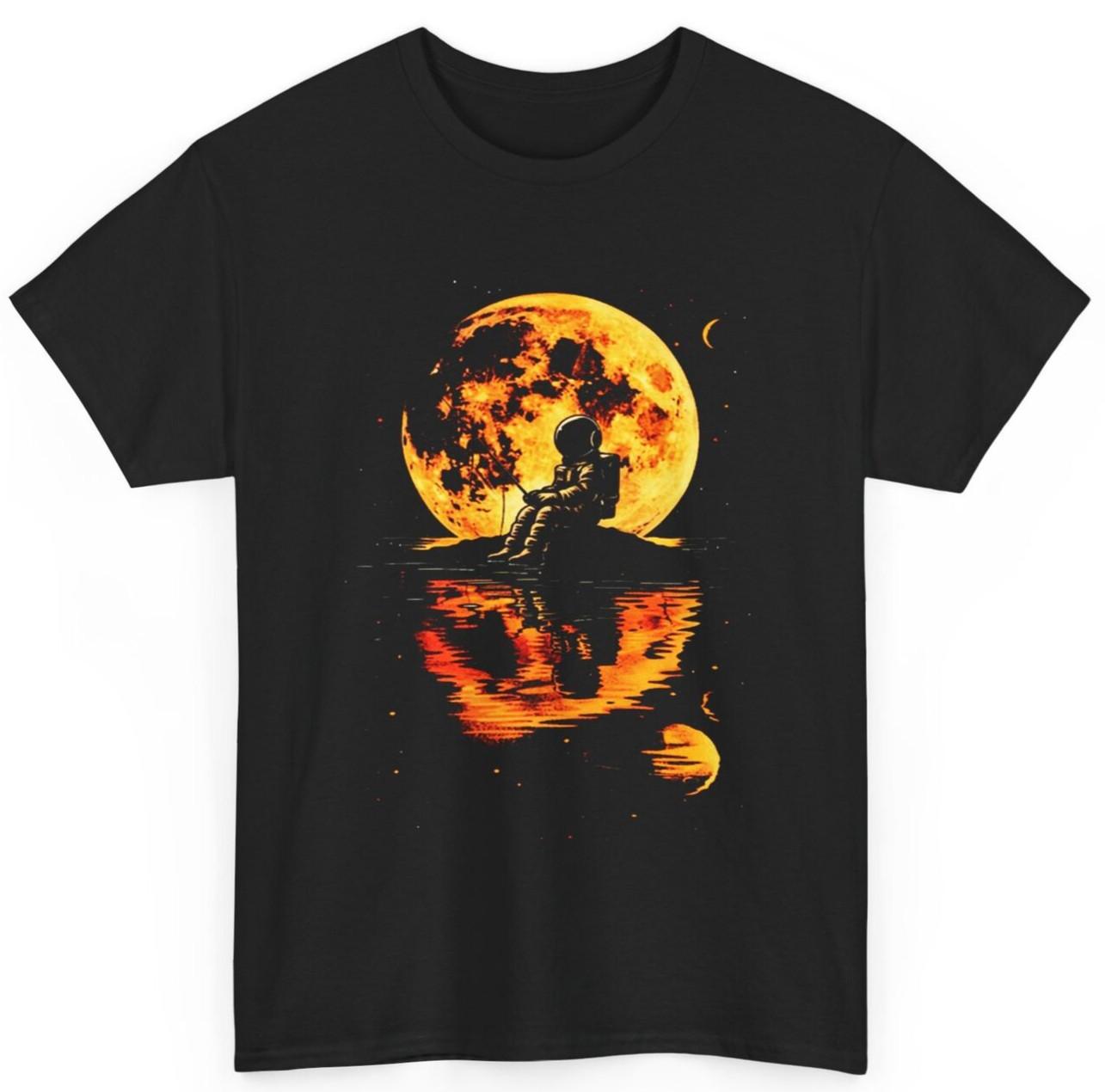 Astronaut Shirt Vintage Trippy Cosmic Graphic Tshirt S