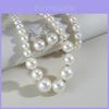 Pearl Jewelry Set With Geometric Pendant For Women And Men