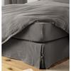 Cache sommier gaze de coton 180 x 200 cm Gaia Granit