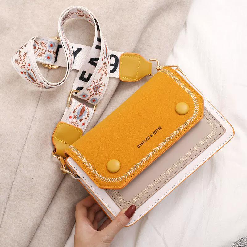 Women's Trendy Small Square Crossbody Bag Lightweight Casual Chic Dual Strap Shoulder Bags