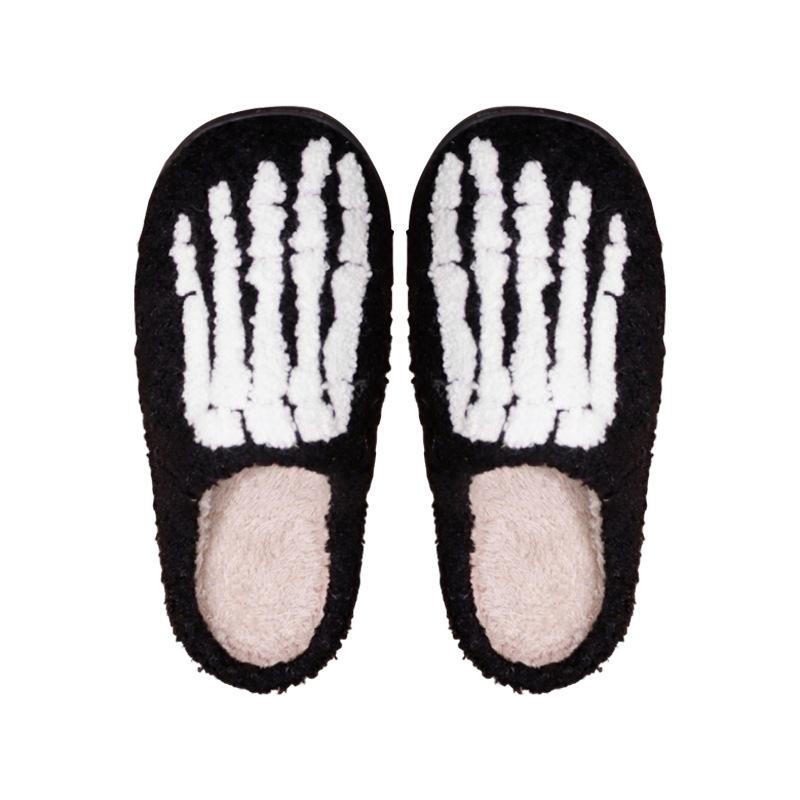 New Halloween Ghost Hand Cartoon Warm Winter Cotton Slippers Men and Women Couples Home Indoor Cotton Slippers