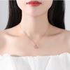 Original New S925 Sterling Silver Necklace Female Clavicle Chain Female Love Confession Women Mother's Day Gift