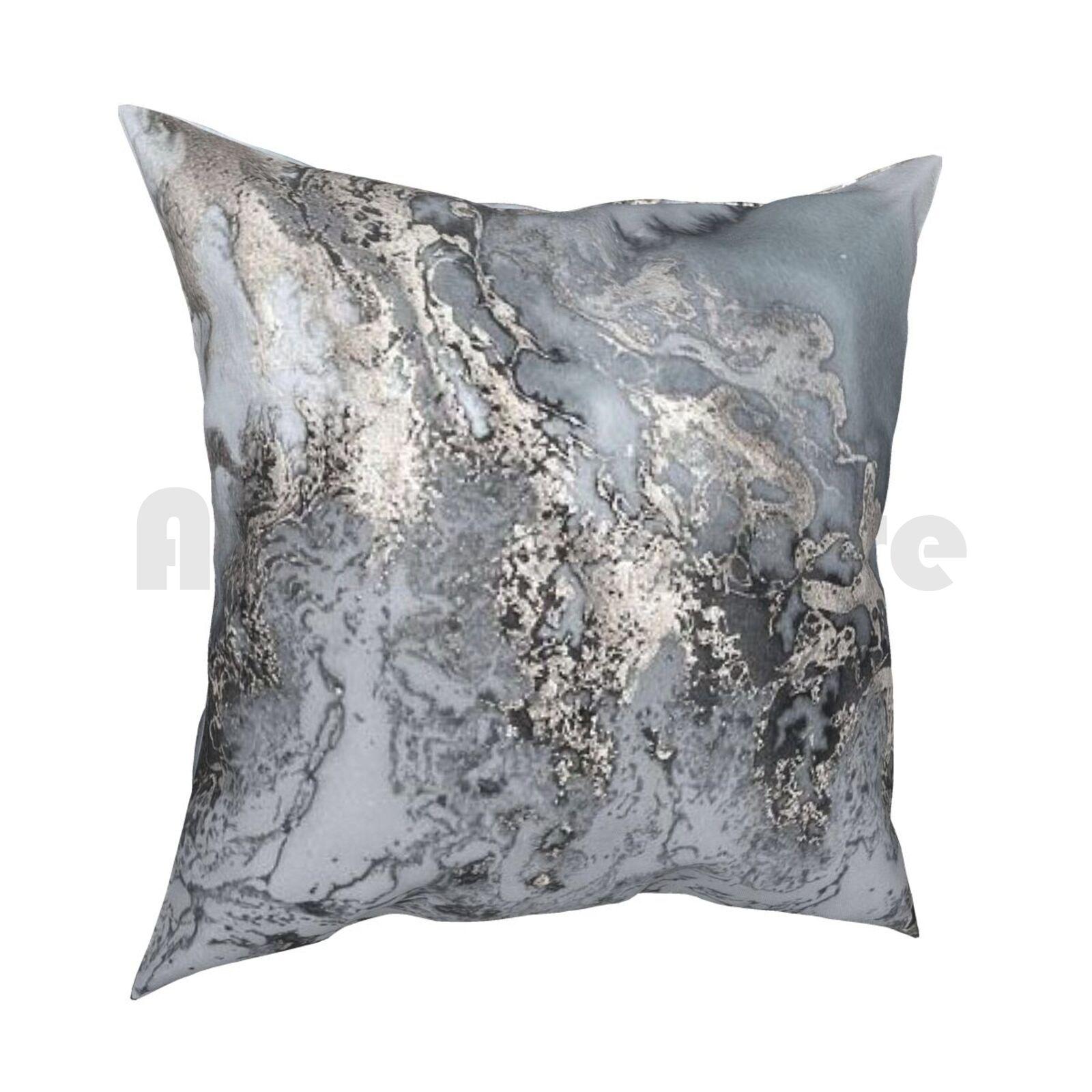 

Gray Marble Pillow Case Printed Home Soft DIY Pillow Cover Marble Gray Marble Marble Shell Popular Trend Fashionable Cool 30cmx30cm