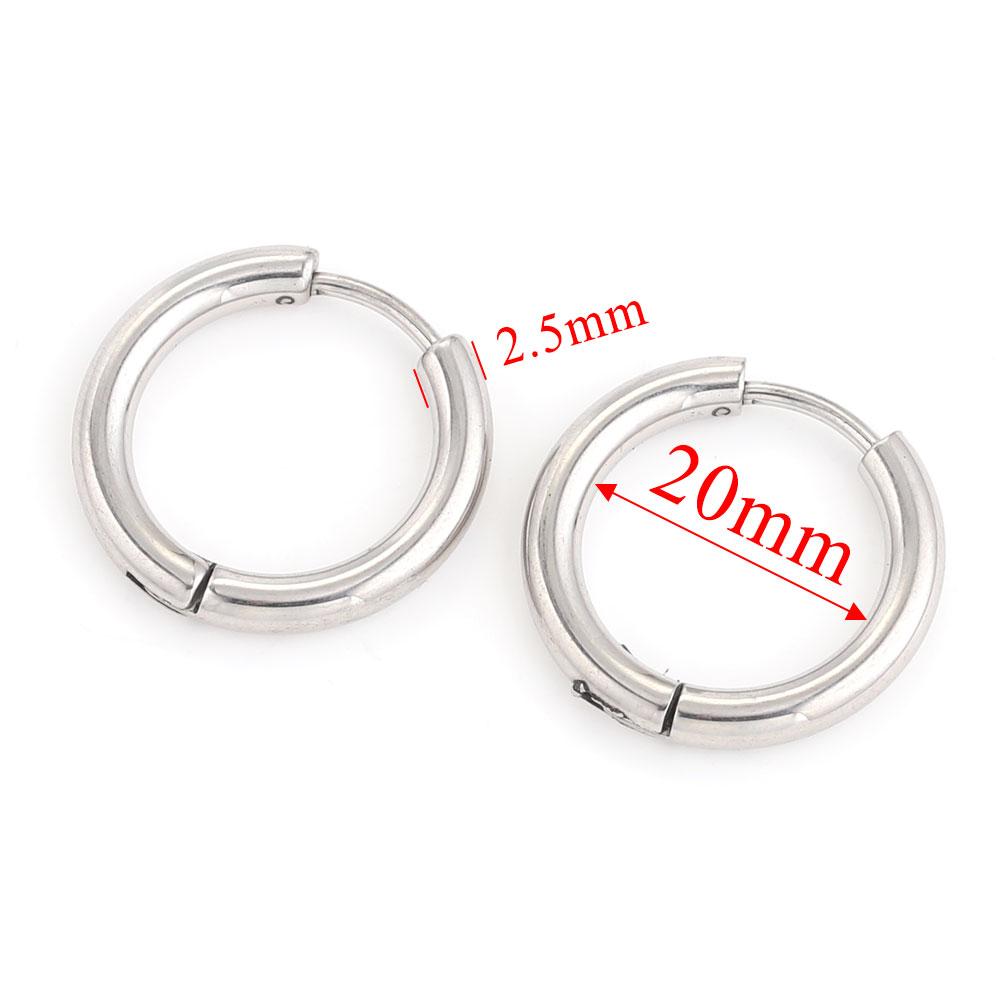 6pcs Stainless Steel Earring Hoop Women Earrings Korean Earrings Hoop Earring for Women Female Earring Jewelry Gifts