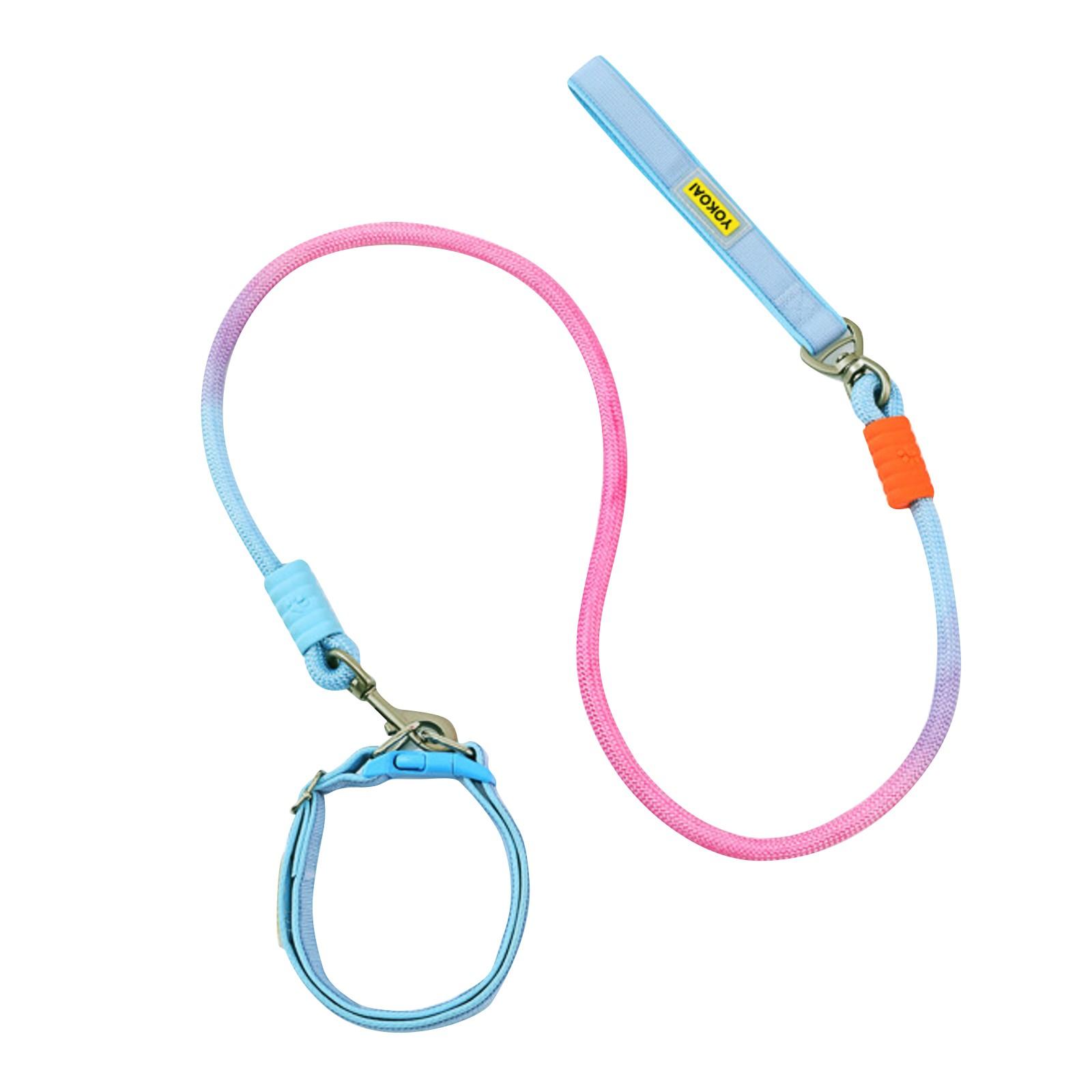 

Collar Traction 2-in-1 P Rope Thickened And Widened, Comfortable Traction Rope, Dog Collar Without Hand Or Neck Tightness One Size синий