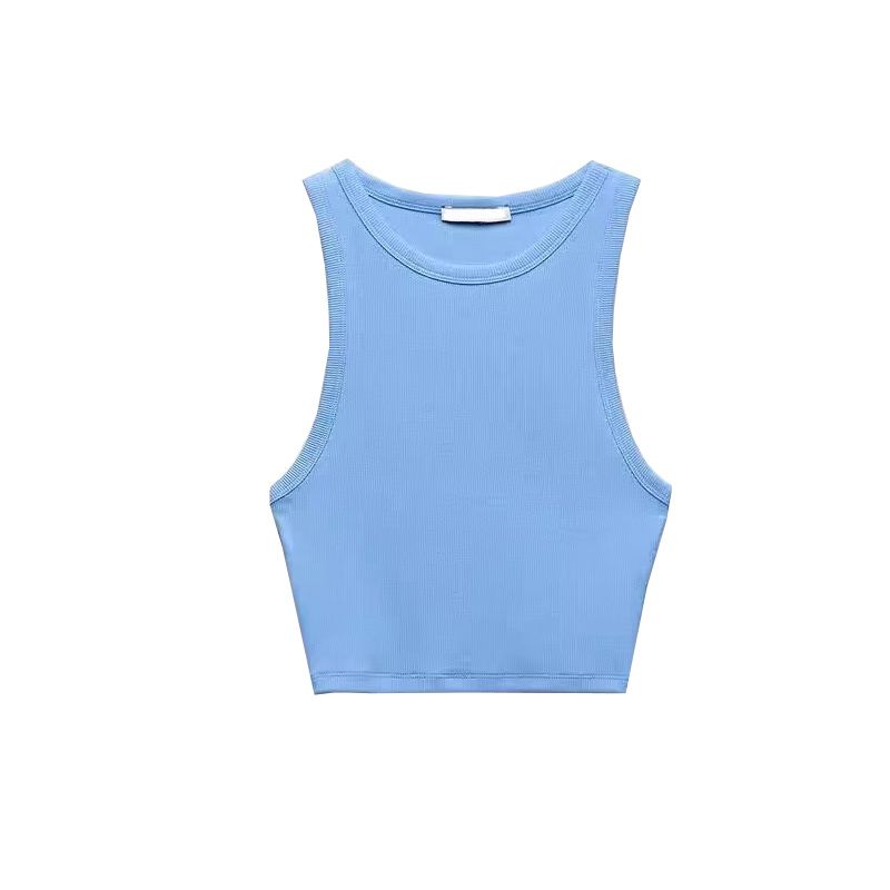 Spring New Arrival Basic All-Matching Sexy Wind Silm Short Inner Wear Rib T-shirt Vest 3253329