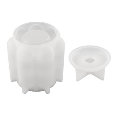 Resin Jar Molds with Lid Silicone Container Mold Jewelry Organizers Mold Storage Jar Epoxy Casting Candle Holder Molds