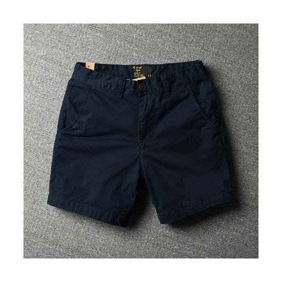 Pantaloni scurți de vară pentru bărbați, la modă, din bumbac pur elastic, trei sferturi - la modă, versatili și casual.