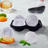 3D Baseball Ice Cube Tray, Large Baseball Silicone Fun Shapes Whiskey Ice Mold With Funnel For Cocktails, Bourbon,Brandy,Whiskey