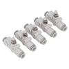 5PCS Throttle Valve Straight Through PVC Regulating Valve Pneumatic Fittings for 4mm Pipe Diameter