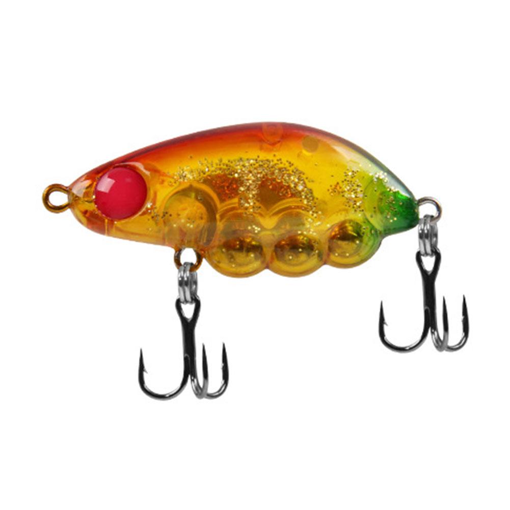 

3.9g/35mm Mini Hard Bait Fixed Weight Steel Ball Fishing Lure Artificial Bait for Perch Trout Bass красный
