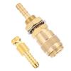 Water Cooled Gas Adapter Brass Welding Torch Gas Water Quick Connector for PTA DB MIG TIG