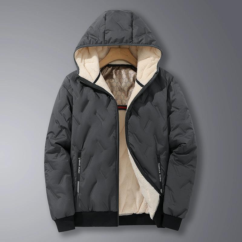 

Мужская толстая теплая куртка Cozy Up с подкладкой из искусственной овечьей шерсти 5XL серый