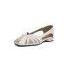 French fashion versatile bag head sandals women breathable mesh gentle fairy wind 2025 summer simple empty single shoes women