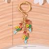 New Christmas Tree Santa Claus Keychains Bag Charm For Women Exquisite Bag Pendant Car Key Ring Jewelry Christmas Gift