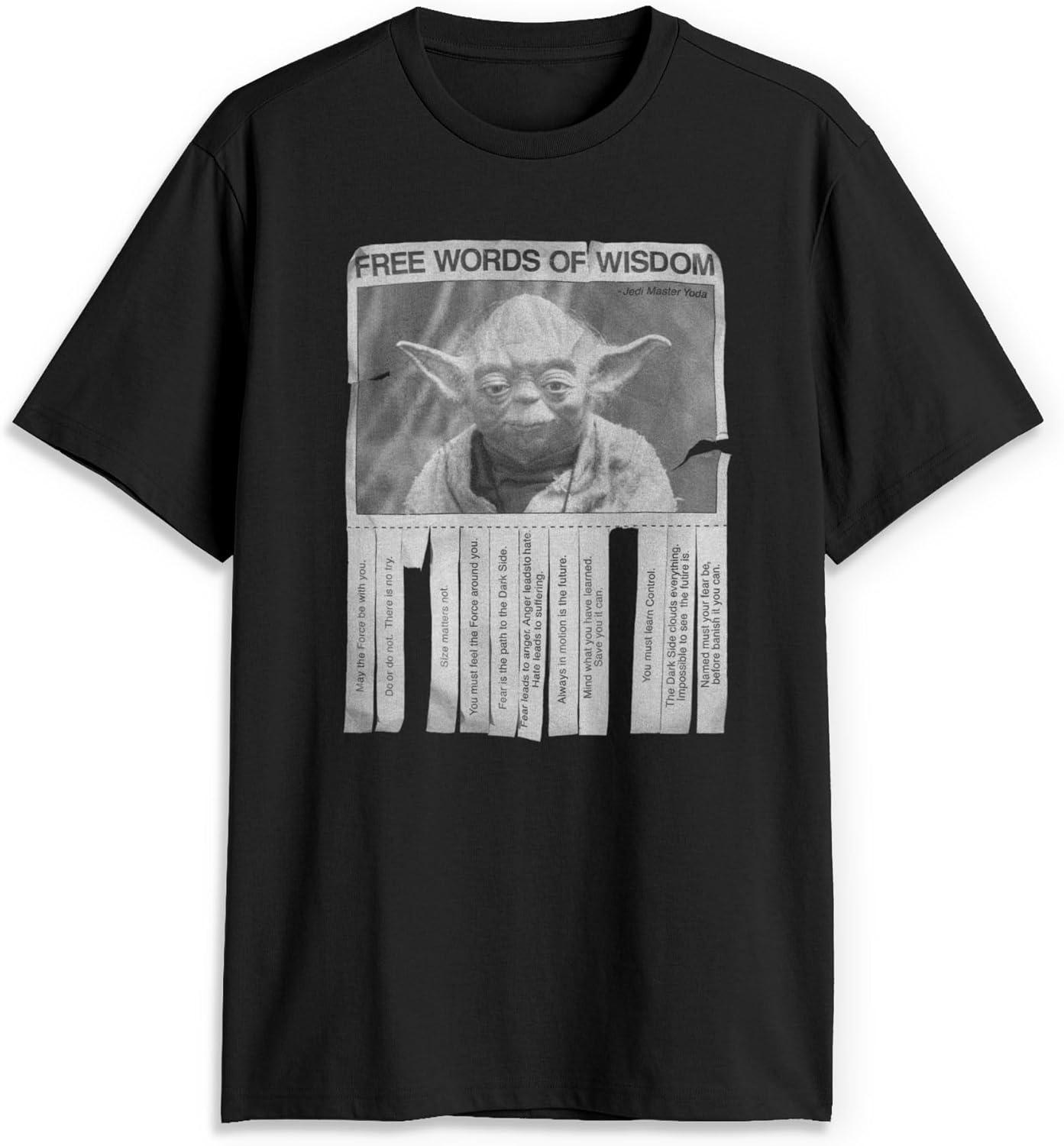 

STAR WARS Men s Big & Tall Words of Wisdom T-Shirt XXXXXL чорний