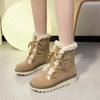 Autumn and Winter Footwear Plus Size Comfortable Thick-soled Short-sleeved Women's Boots and Shoes