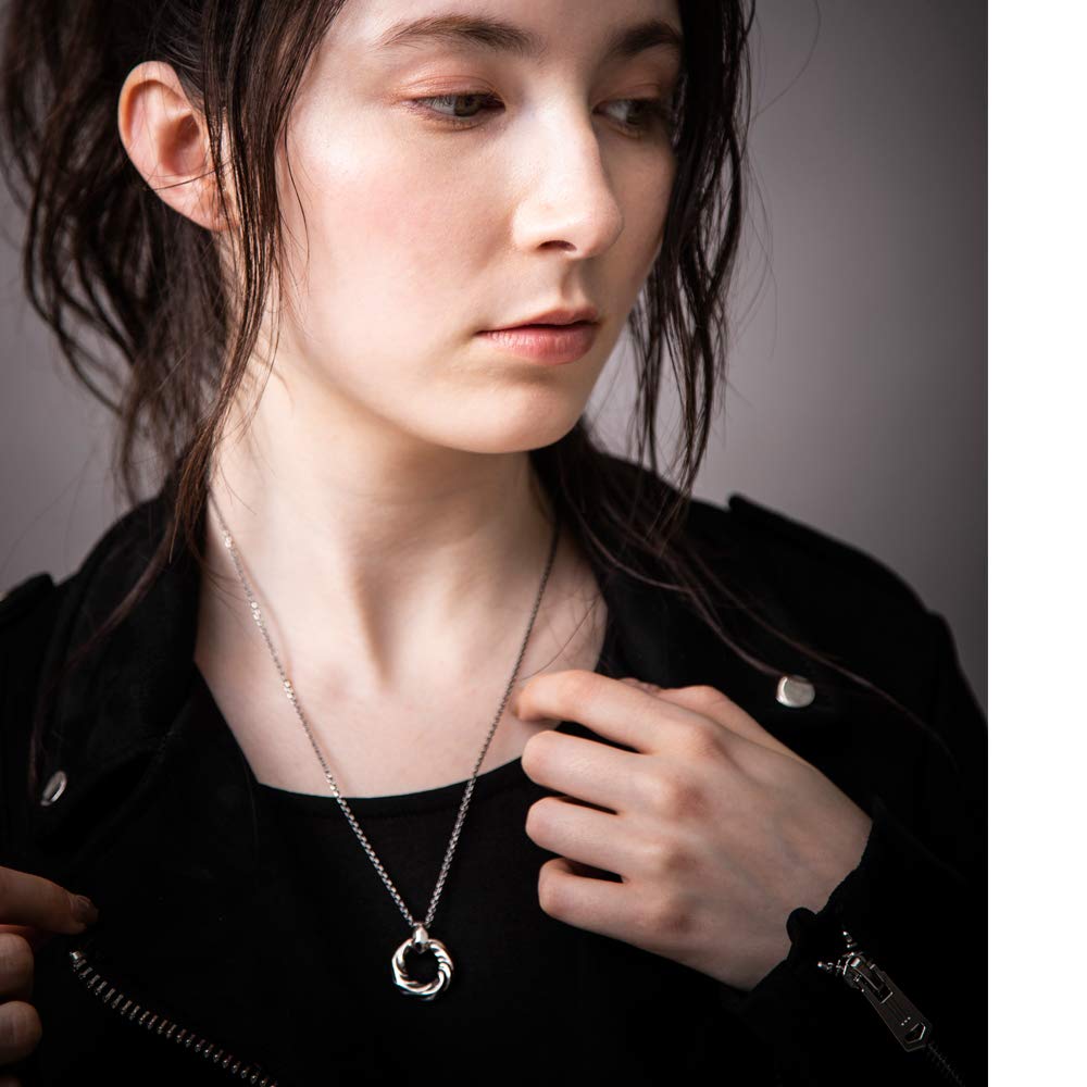 Artemis Classic Textured Ring Pendant (acp0334) - Men's Silver Accessory, Brand Jewelry, 925 Sterling Silver