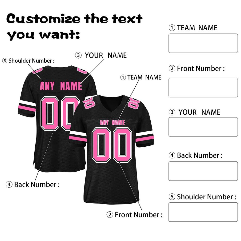 Custom Football Jerseys Personalized Printed Team Name & Number Sports Uniform For Men Women Youth