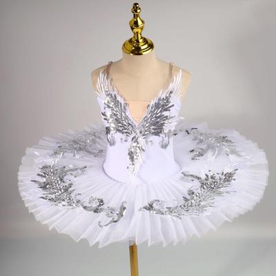 Mädchen Damen Erwachsene Kinder Klassisches Professionelles Ballett Tutu Schwanensee Pfannkuchen Tutu Ballerina Tanz Ballett Kleid Kostüme