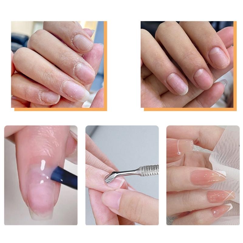 Nagelhautschieber Spatel Schieber Edelstahl Nagellackentferner Doppelseitiger Nagelhautschieber Nagelzubehör