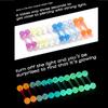 12PCS/24PCS 14G 16mm Glow In Dark Flexible Acrylic Straight Tongue Rings Plastic Nipple Ring Retainer Body Piercing Jewelry
