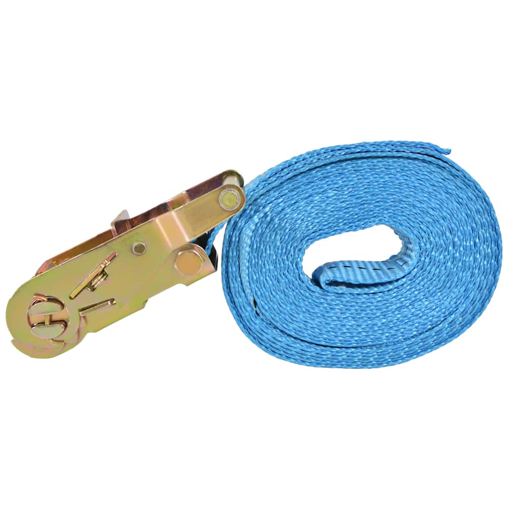 Ratchet Straps 4 Pcs. 2 Tonnes 6 M * 38 Mm Blue