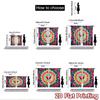 2D Flat Printing 2pcs Drapes Colorful Heart Tie Dye Digital Printed Polyester Drapes Festive Curtains Perfect for Yard & Garden