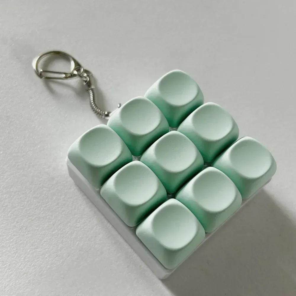 Keyboard Key Fidget Reliver Stress Toys Colorful Keychain Keycap Antistress Toys Adult Children Finger Button Toy Kids Game Gift