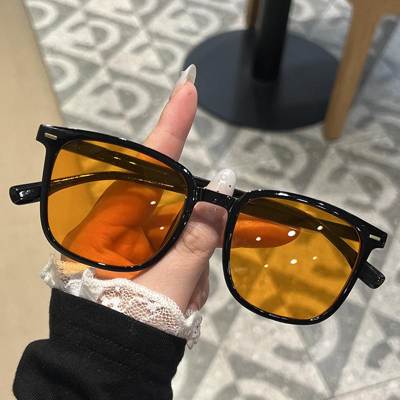 Woman Square Black Fashion Sun Glasses For Female Big Frame Vintage Gradient Sexy Sunglasses Uv400 Men'S Eyewear