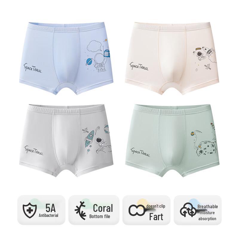 Engbolun Jungen Sommer Modal Boxershorts 4er-Pack