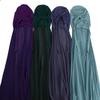 Chiffon Chiffon Shawl 175*70cm Head Scarf Easy Wear Headwrap Turbante  Cultural Wear