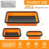 10.9 Inch Collapsible Magnetic Screw Tray Silicone Bowl Tool Part Storage Box Plumber Carpenters Tool Organizer Magnetic Tray