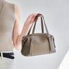 First Layer Cowhide Women'S Bag Commuting High-End Sense Large-Capacity Leather Boston Shoulder Messenger Handbag