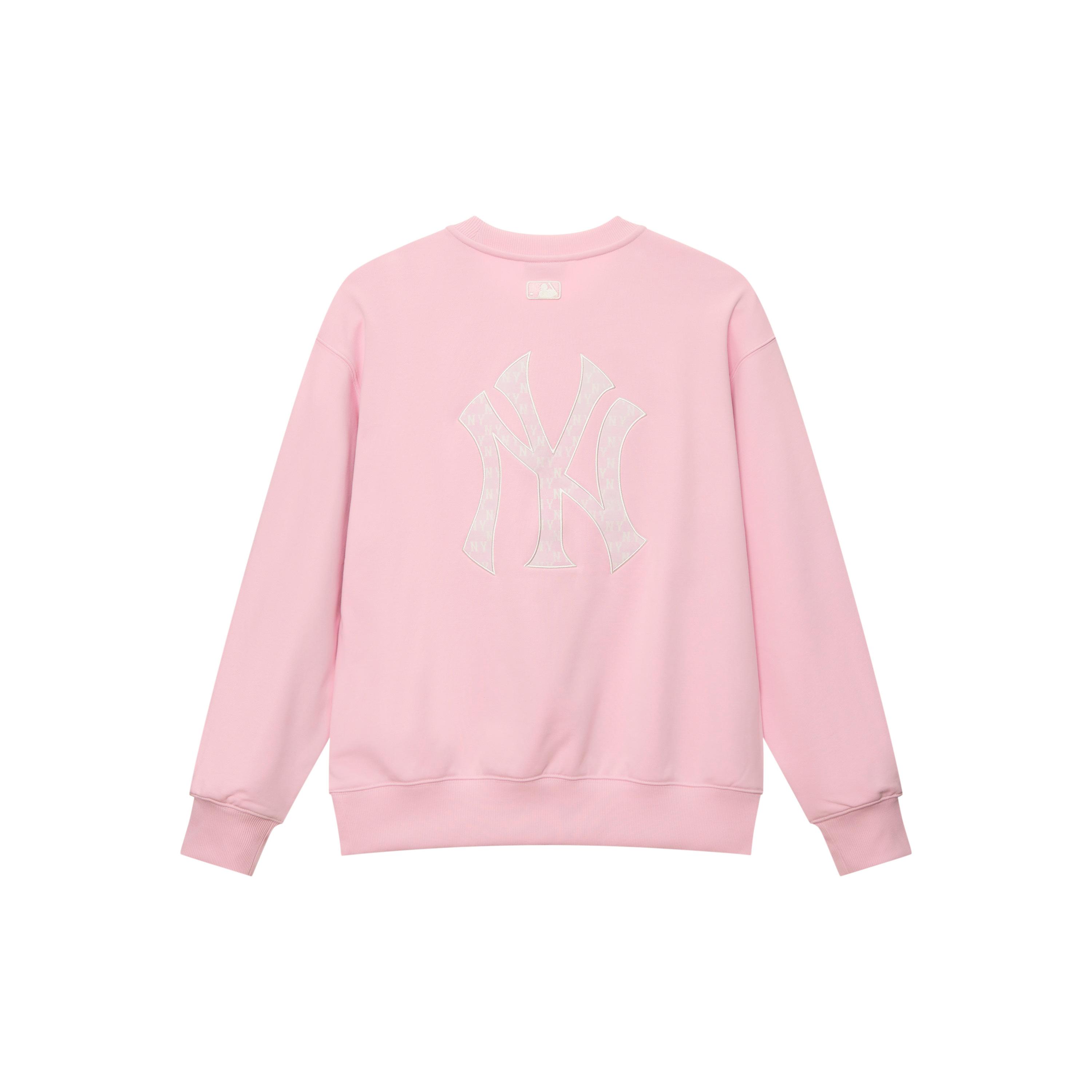 MLB MONOGRAM SS25 Crew Neck Sweatshirt Unisex Standard Pink 3AMTM0451-50PKM M