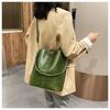Fashion temperament big bag women's 2025 new crocodile pattern bucket bag women's large-capacity high-end shoulder messenger bag