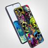 Skeleton Skull Phone Case for Samsung Galaxy A55 A35 A17 A07 A15 A13 A25 A51 A71 A72 A73 A32 A52 A52S A41 5G Soft TPU Shell Bags