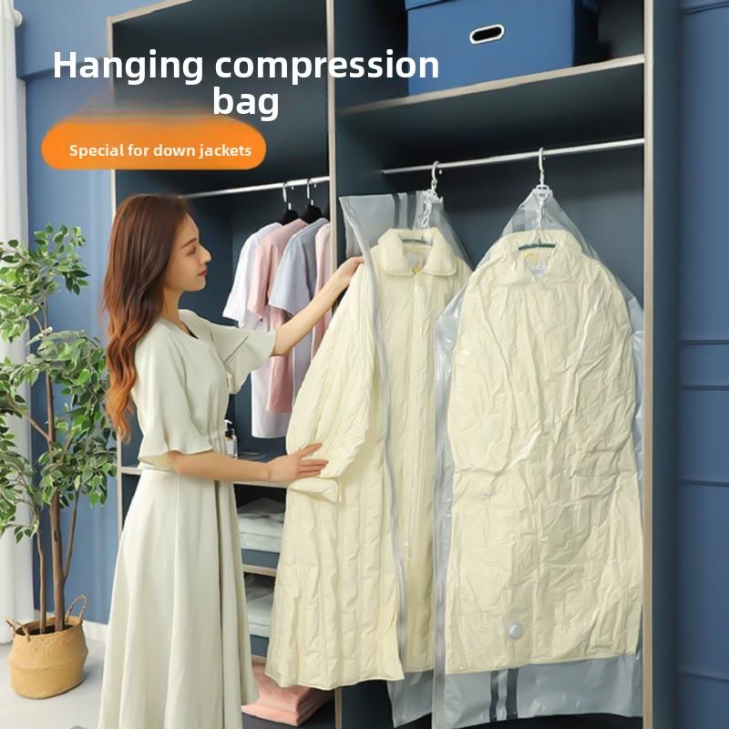 Vacuum-Sealed Hanging Wardrobe Bags for Home Use: Dustproof and Moisture-Resistant Storage for Clothing