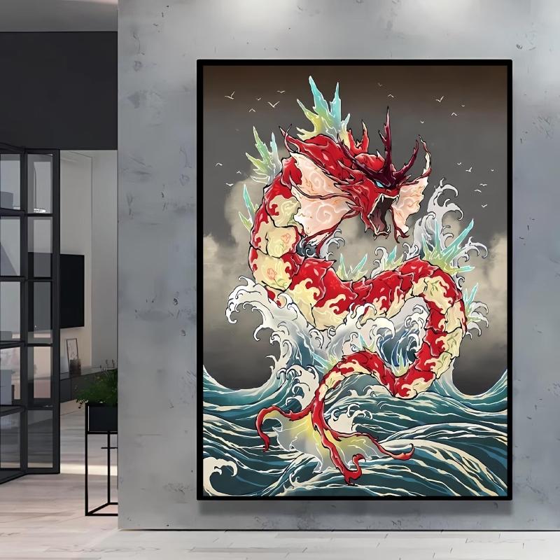 Print on Canvas Pokemon Swampert Poster Comics Pictures Not Fading Home Living Room Bedroom Wall Decoration Friends Gifts