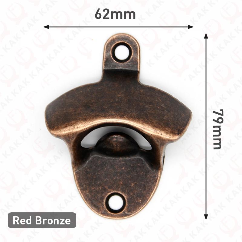KAK Wall Mounted Bottle Opener Vintage Bronze Wine Beer Hanging Open Corkscrew Zinc Alloy Home Kitchen Hardware Gadget Tools