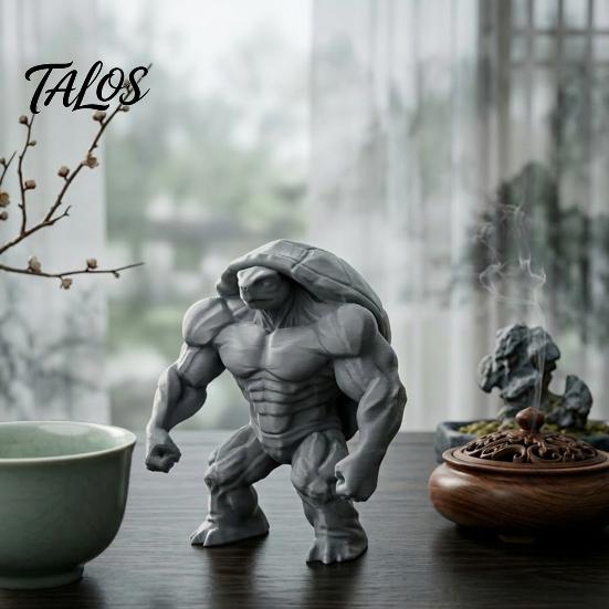 Collectible Fitness Gift 3D Printed Muscle Turtle Figurine, Muscular Statue, Funny Animal Desktop Ornament Trendy for Enthusiasts, Creative
